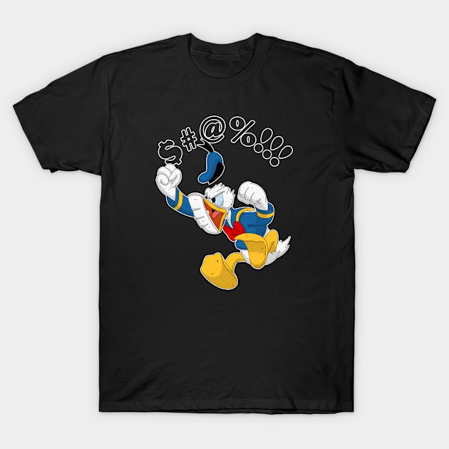 Donald Duck $#@% covid!!!! T-Shirt by Tabryant